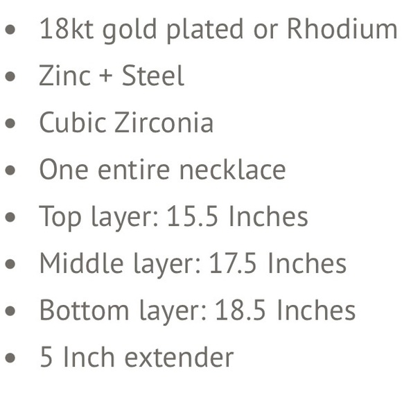 Ettika • Crystal Detailed Triple Layer Necklace - Picture 6 of 6